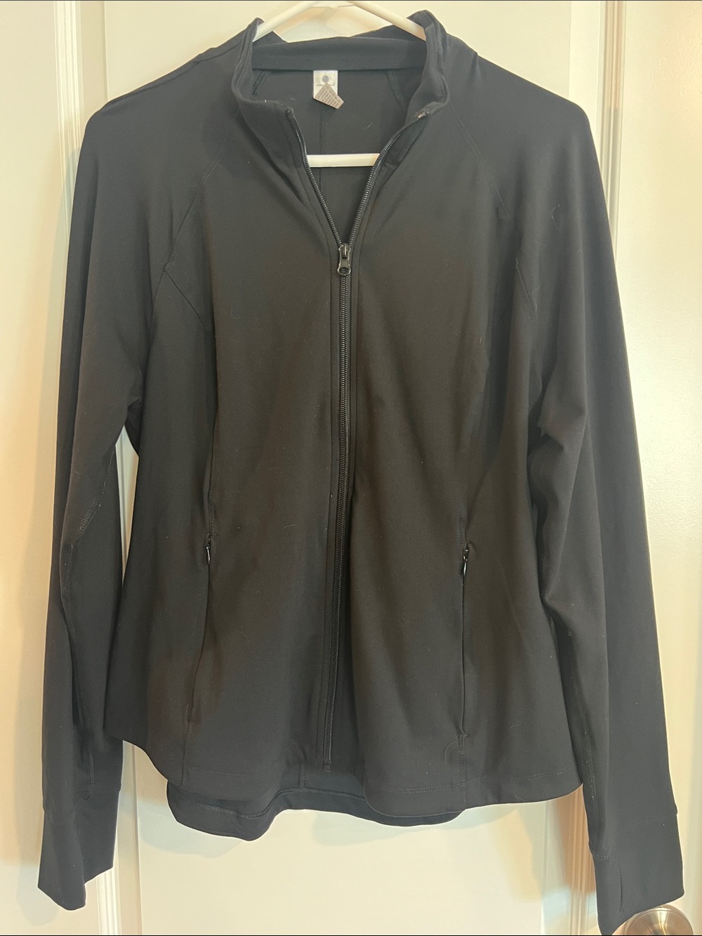 Yogalicious Black Full-Zip Utility Jacket